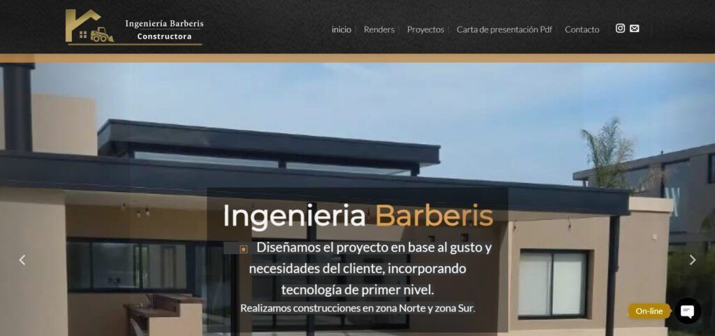 Paginas Web Zona Sur 005 Inicio Ingenieria Barberis Constructora Constructorabarberis.com.ar