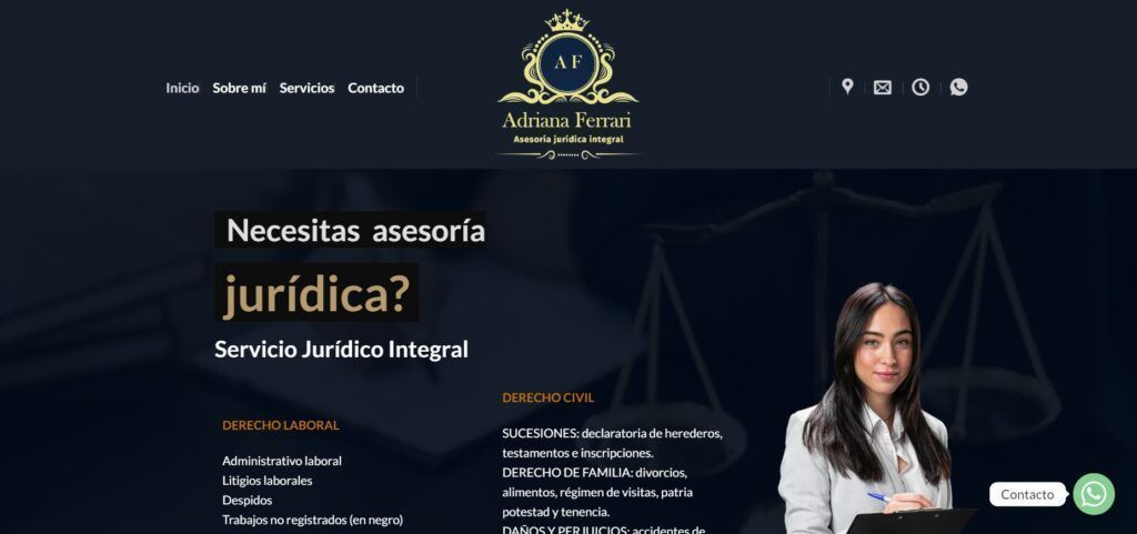 Paginas Web Zona Sur 017 Estudio Jurídico Ferrari Y Asociados Estudiojuridicoferrariyasociados.com.ar